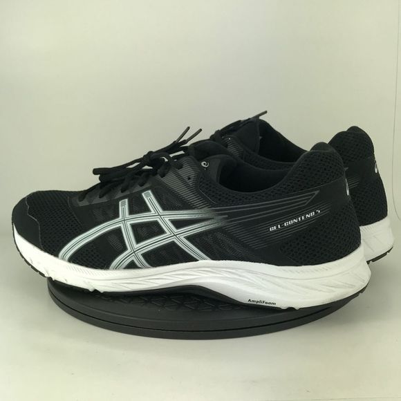 Asics Gel-Contend 5 Black/White Athletic Running Shoes 1011A256 Men's Size 14 - Picture 7 of 12